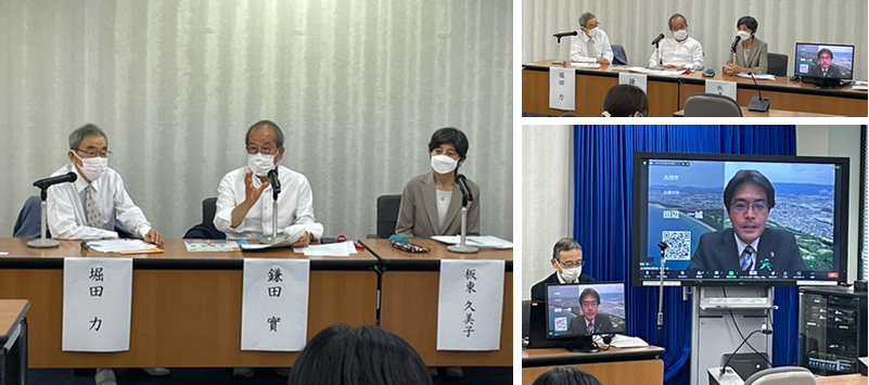記者会見の様子